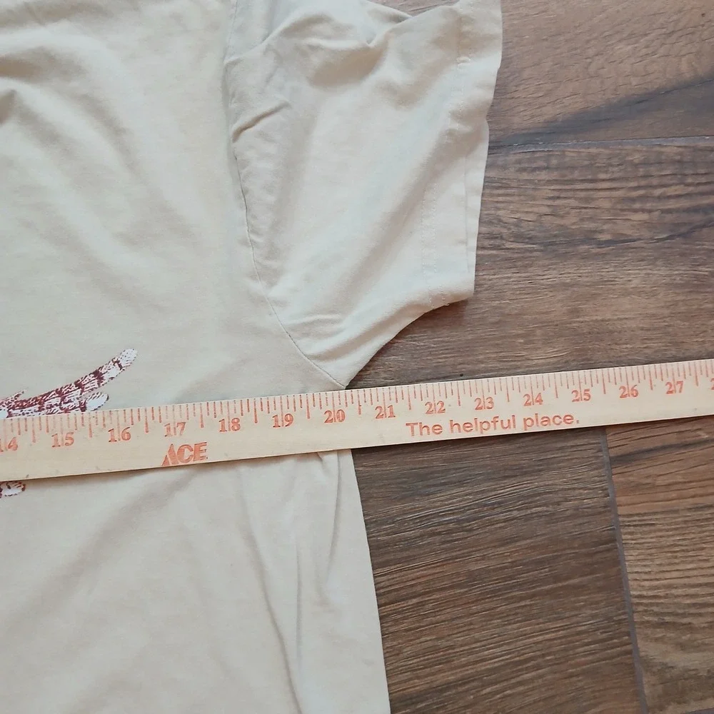 Nirvana In Utero Shirt Mens Large Tan Angel Graphic Rock Band Tee Short Sleeve